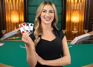 에볼루션 카지노의 이지 블랙잭, 저한도와 간단 UI 화면