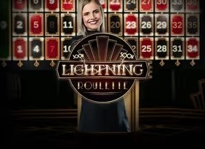 에볼루션 라이트닝 룰렛, 지정 숫자 보너스 배수 연출 화면