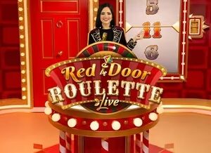 에볼루션 레드 도어 룰렛, 보너스 선택 연출과 배수 적용 화면