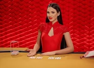 에볼루션 카지노의 레드 엔벨로프 바카라, 보너스 봉투 연출 장면